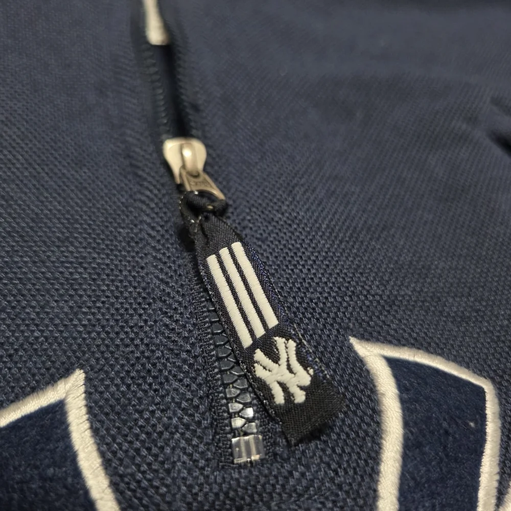 Vintage Adidas New York Yankees Quarter Zip Pullover XXL MLB Navy